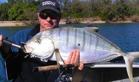 Trevally caught on Brad Smith Fishing Charters
